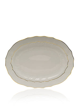 Herend Golden Edge 17 Inch Platter