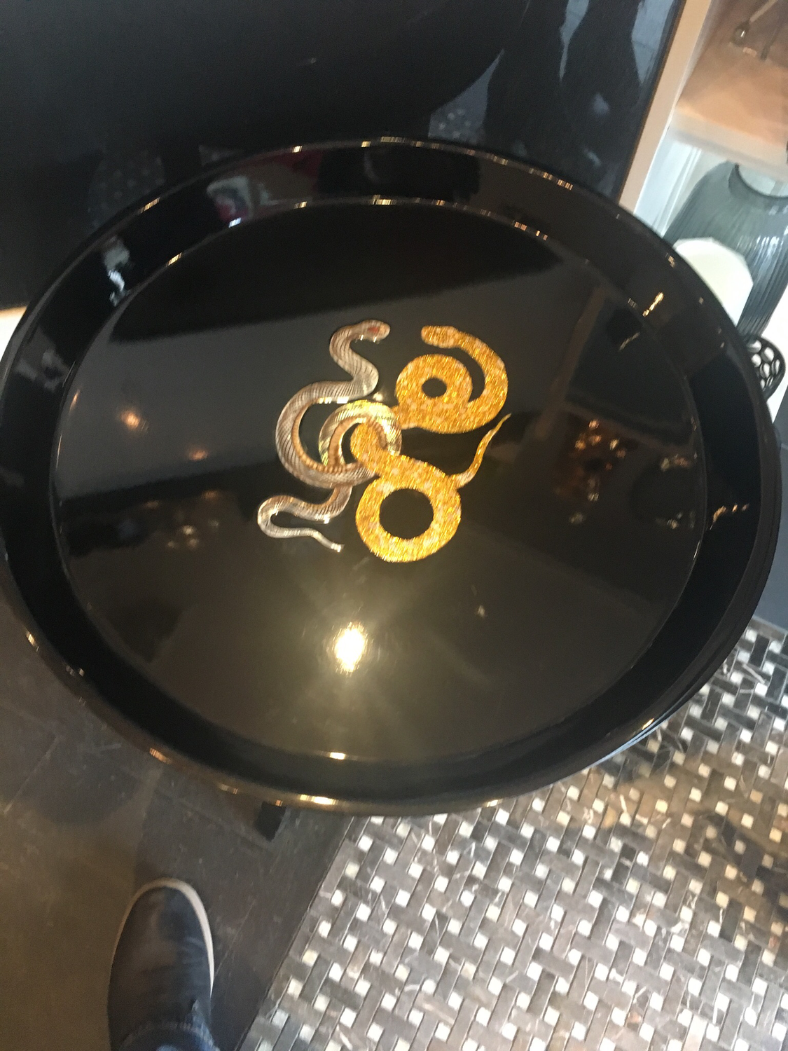 Large Tray Snake Motif