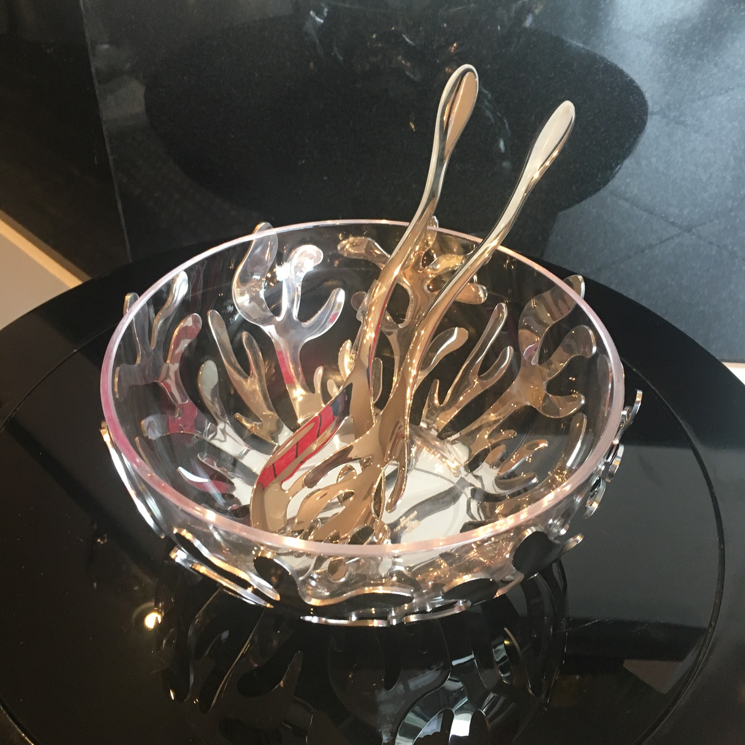 Alessi Salad Bowl With Servers $220