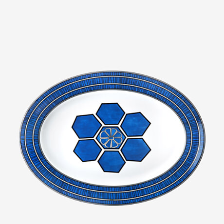 Bleus D’Ailleurs Oval Platter 