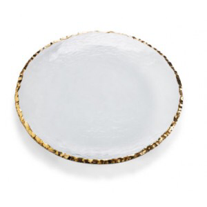 Annie Glass Edgey Gold Charger (Platter)