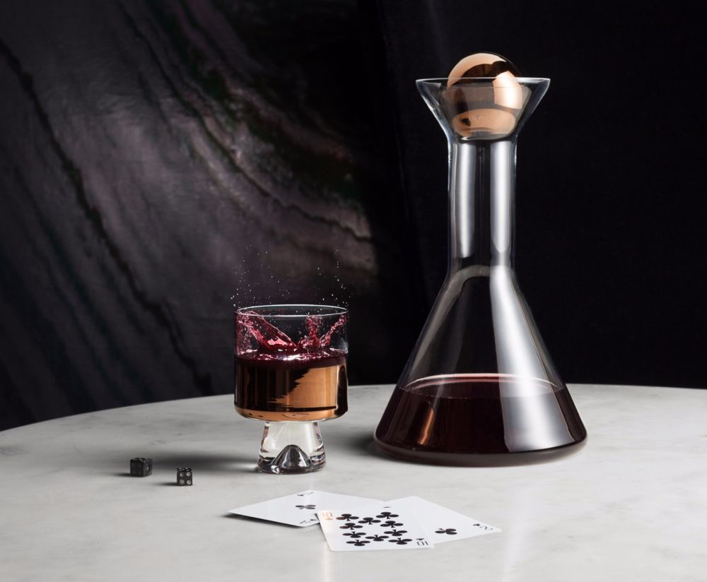 Tom Dixon Rose Gold Decanter 