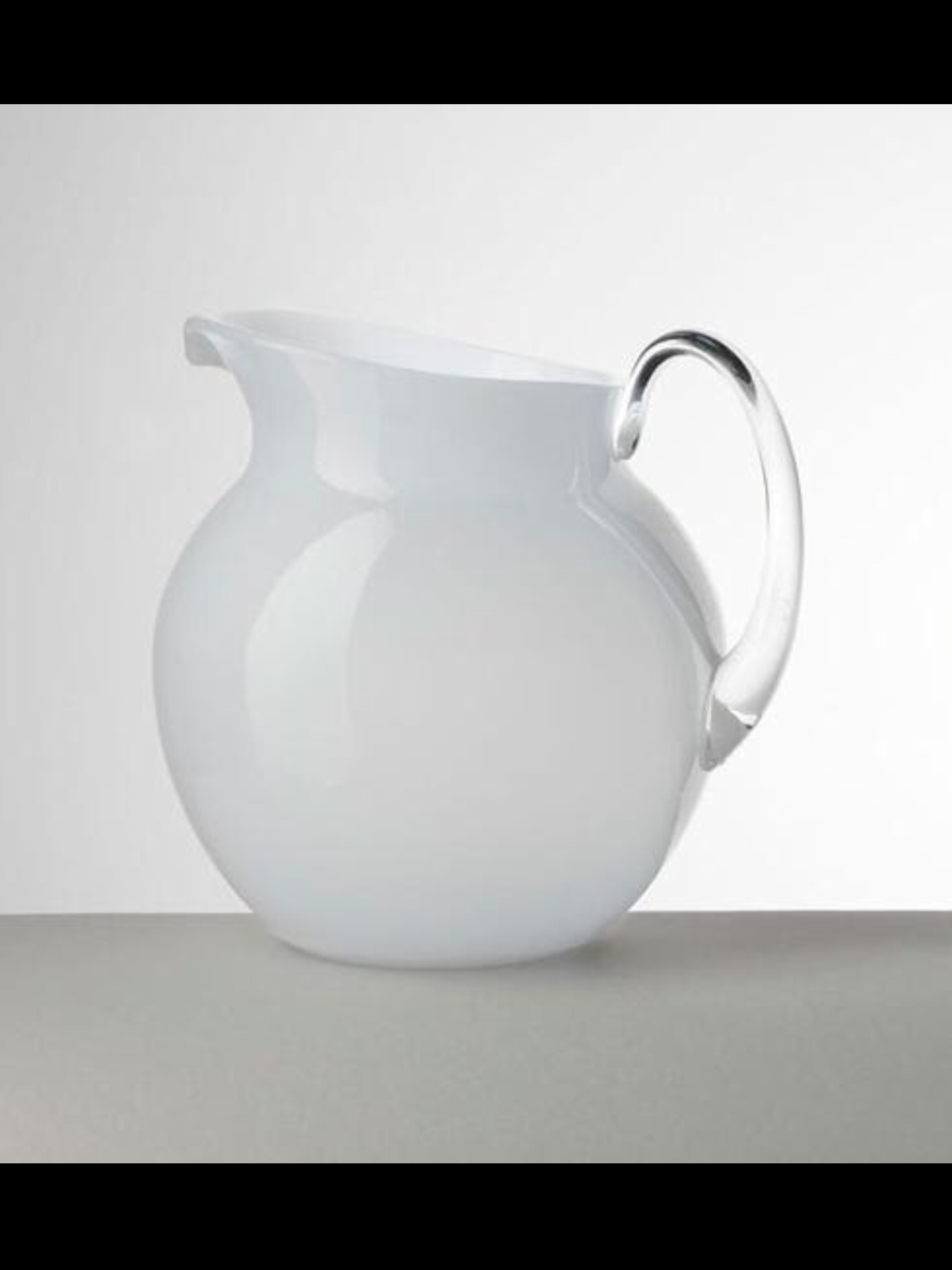 Maria Luca Giusti Palla White Transparente Pitcher