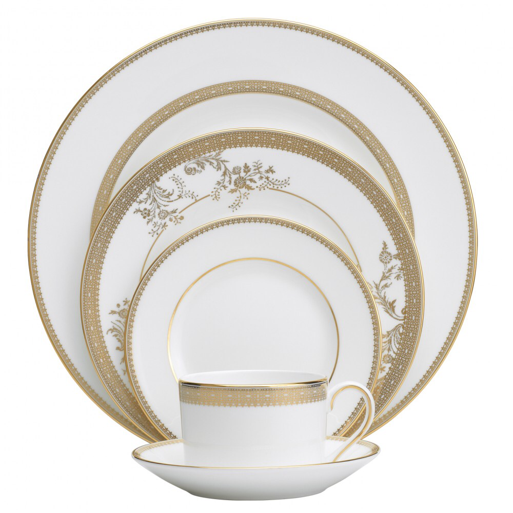 Vera Wang for Wedgwood vera lace platinum 16-4 piece dinner, salad, accent and rim soup $135 per 4 piece 10 sold 6 available