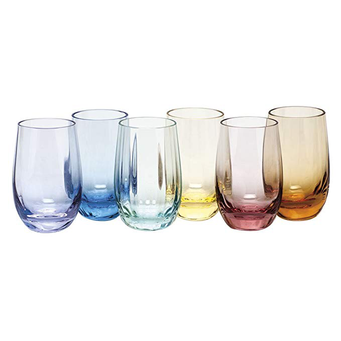 Moser Crystal Set 6 ALEXANDRITE  and BLUE Shot Glasses