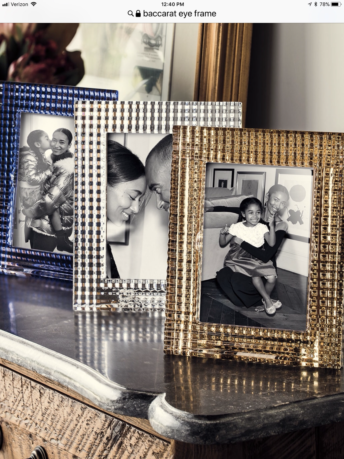 Baccarat Crystal Eye Frame Purchased