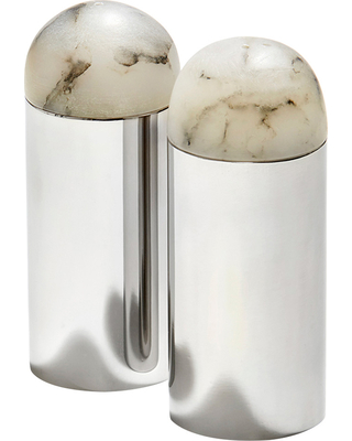 Anna New York By Rablabs Silver Amare Salt and Pepper Shakers