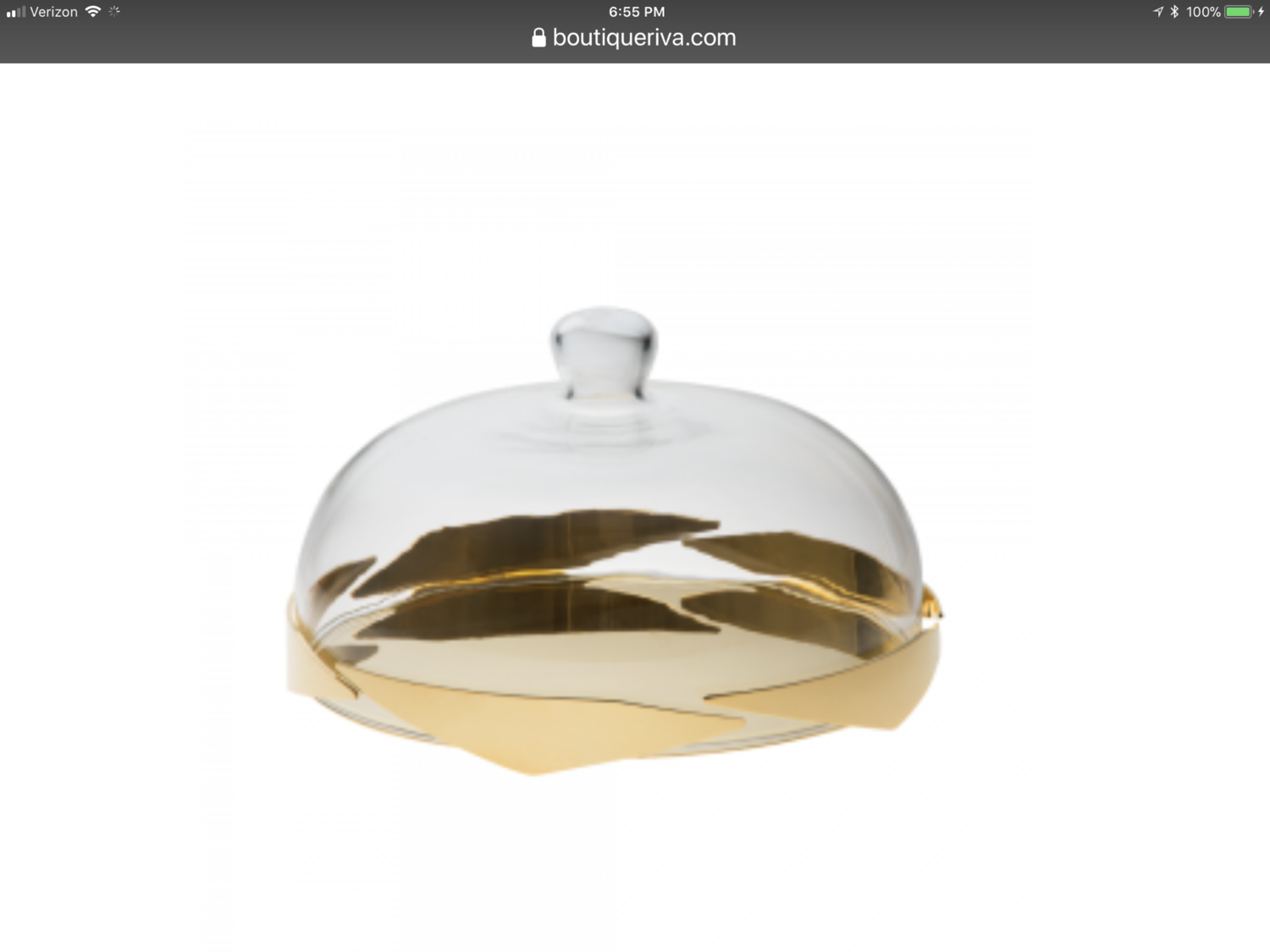 Gold Covered Cake Stand