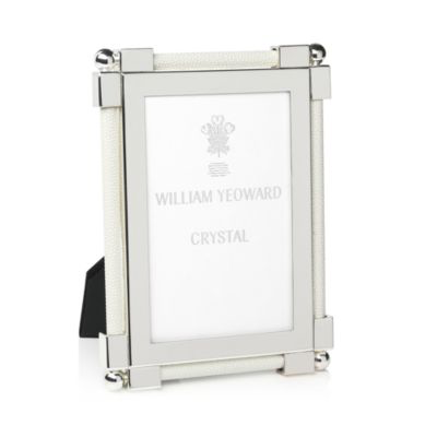  William Yeoward Shagreen White 8x10 Frame