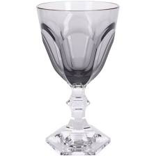 Mario Luca Giusti Acrylic 12 Grey Water Goblets 
