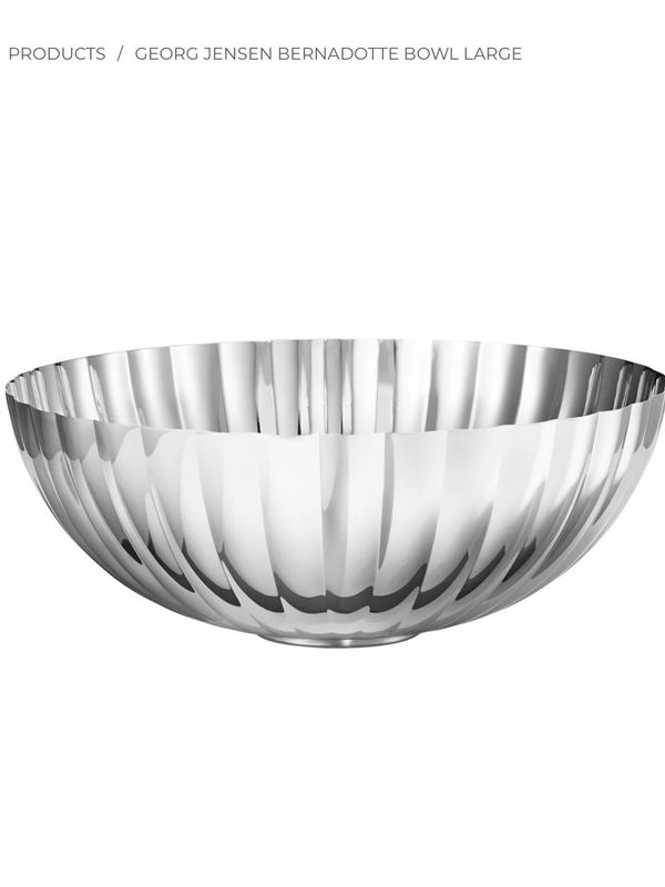 Georg Jensen Bernadotte Bowl Large