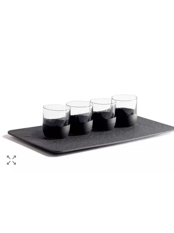Villeroy And Boch 8 Shot Glasses On Tray