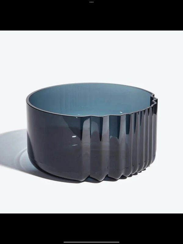 Designer Large Blue Salad Bowl