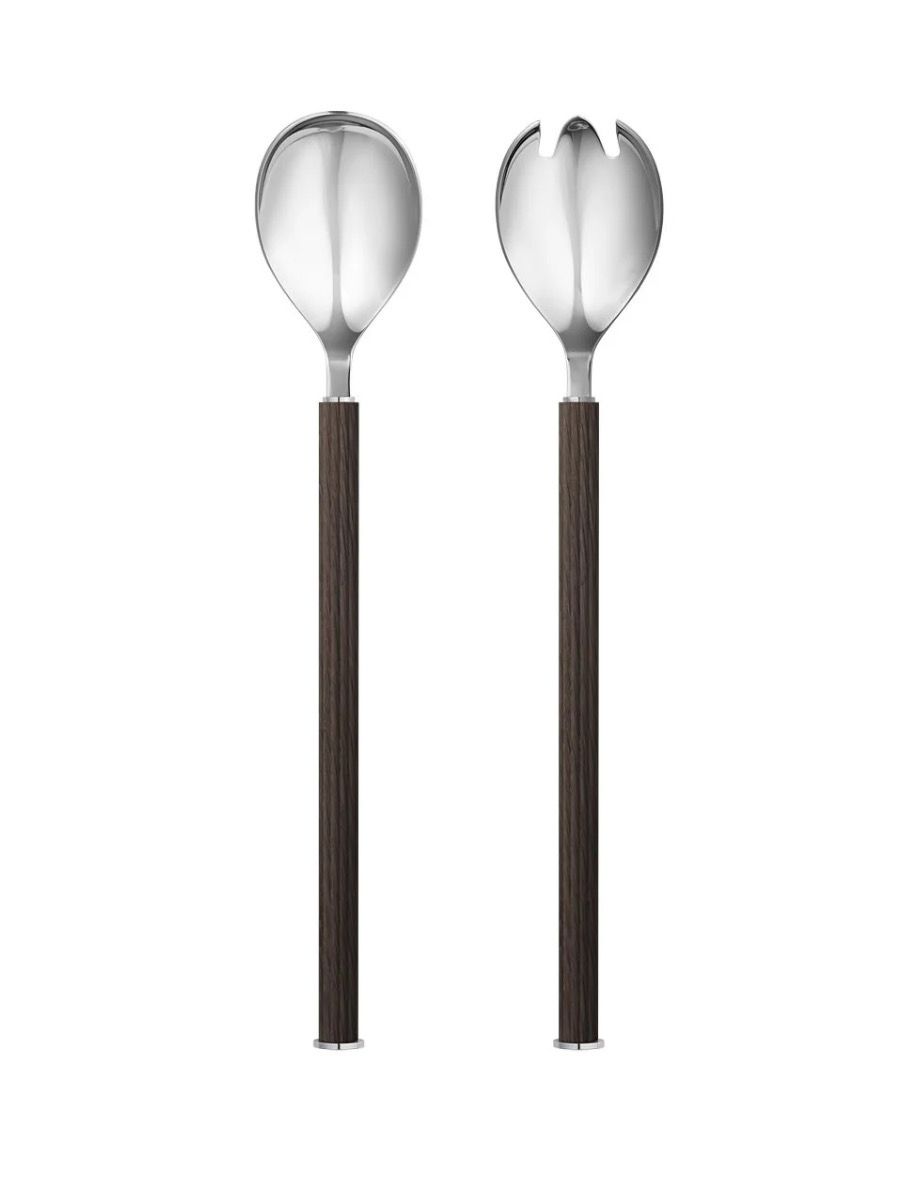 George Jensen Pair Bernadotte Wood Servers,