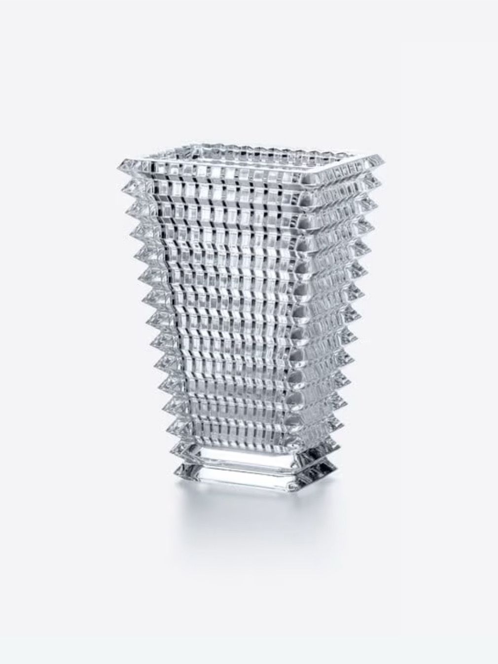 EYE RECTANGULAR VASE S Clear