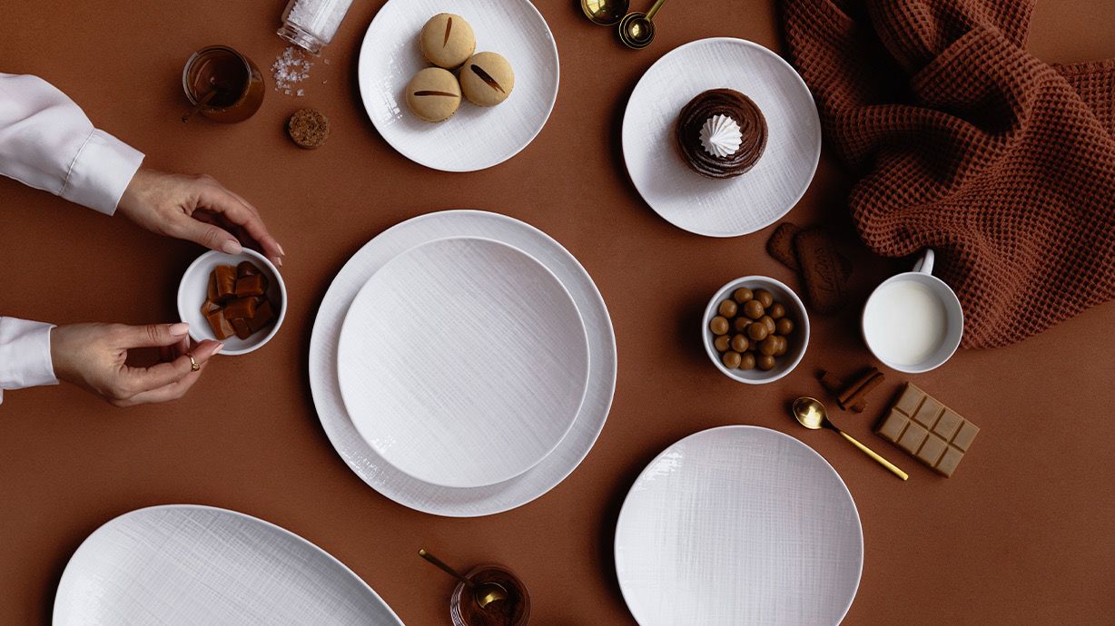 Bernardaud Organza Dinner/ Salad/ Coupe Soup Needs 12