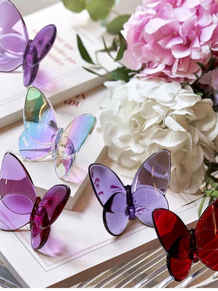 Baccarat Crystal Butterfly Iridescent