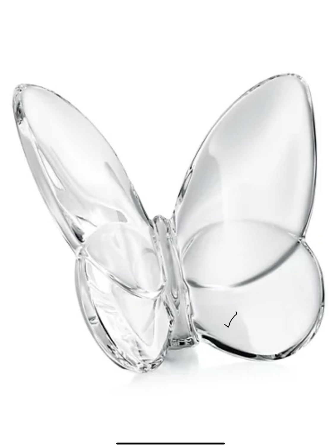 Baccarat Clear Butterfly