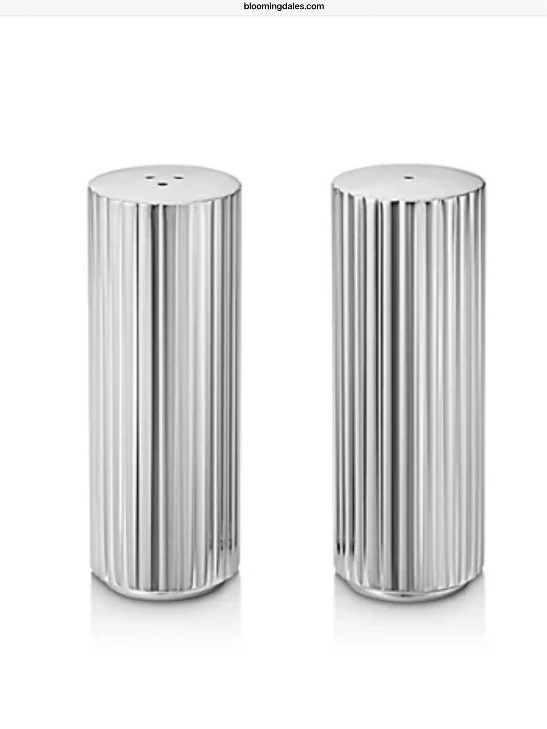 Georg Jensen Bernadotte Salt And Pepper Shakers Purchased