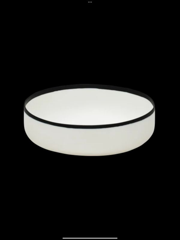 Tina Frey White Bowl With Black Rim