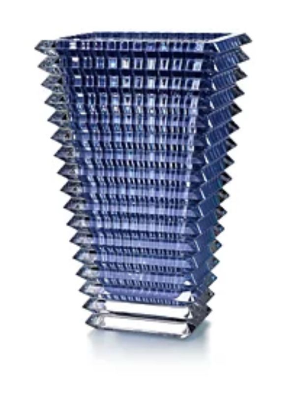 Baccarat Crystal Blue Eye Vase