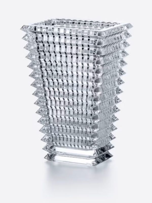 Baccarat Eye Crystal Rectangular Vase Medium