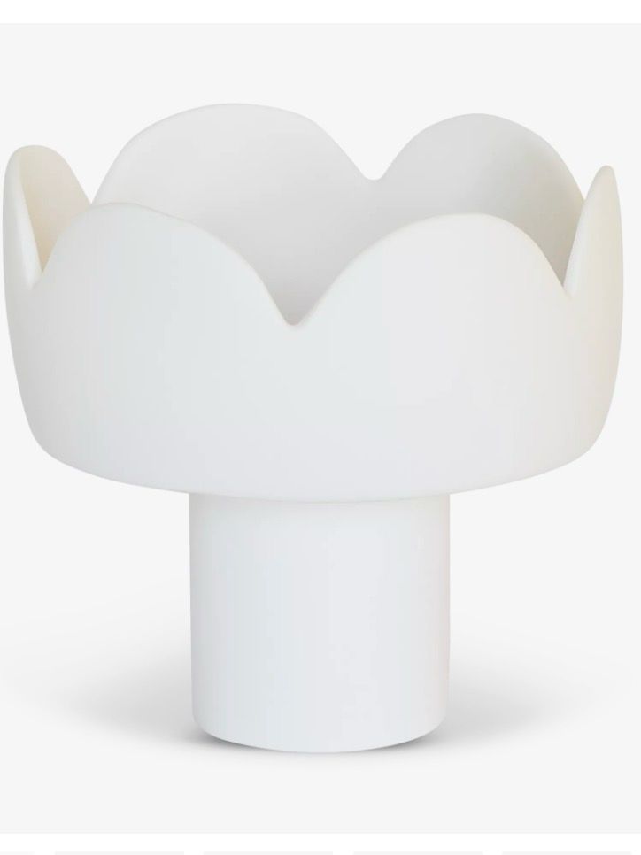 Tina Frey White Sculpt Footed Bowl