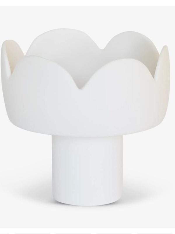 Tina Frey White Sculpt Footed Bowl