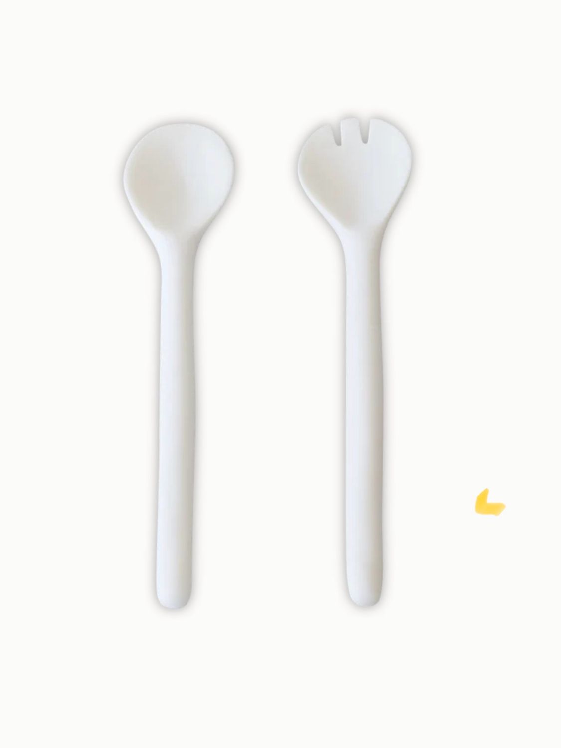 Tina Frey Large Salad Servers - White