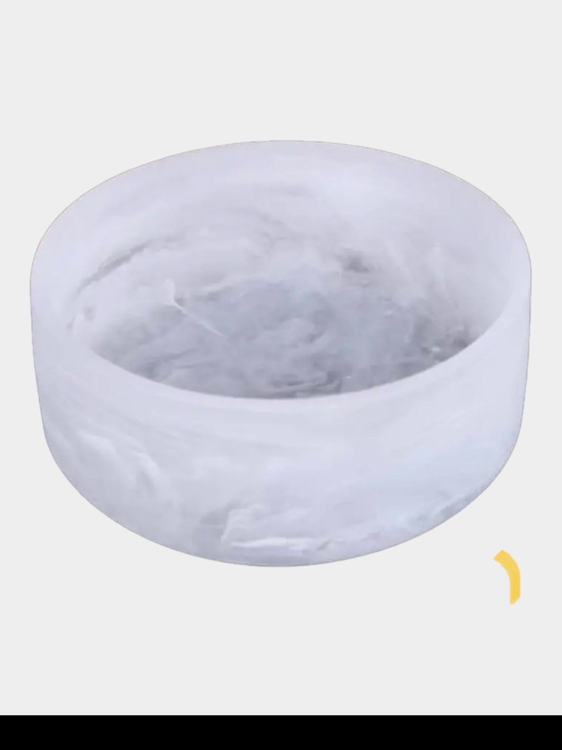 Resin White Large Bowl