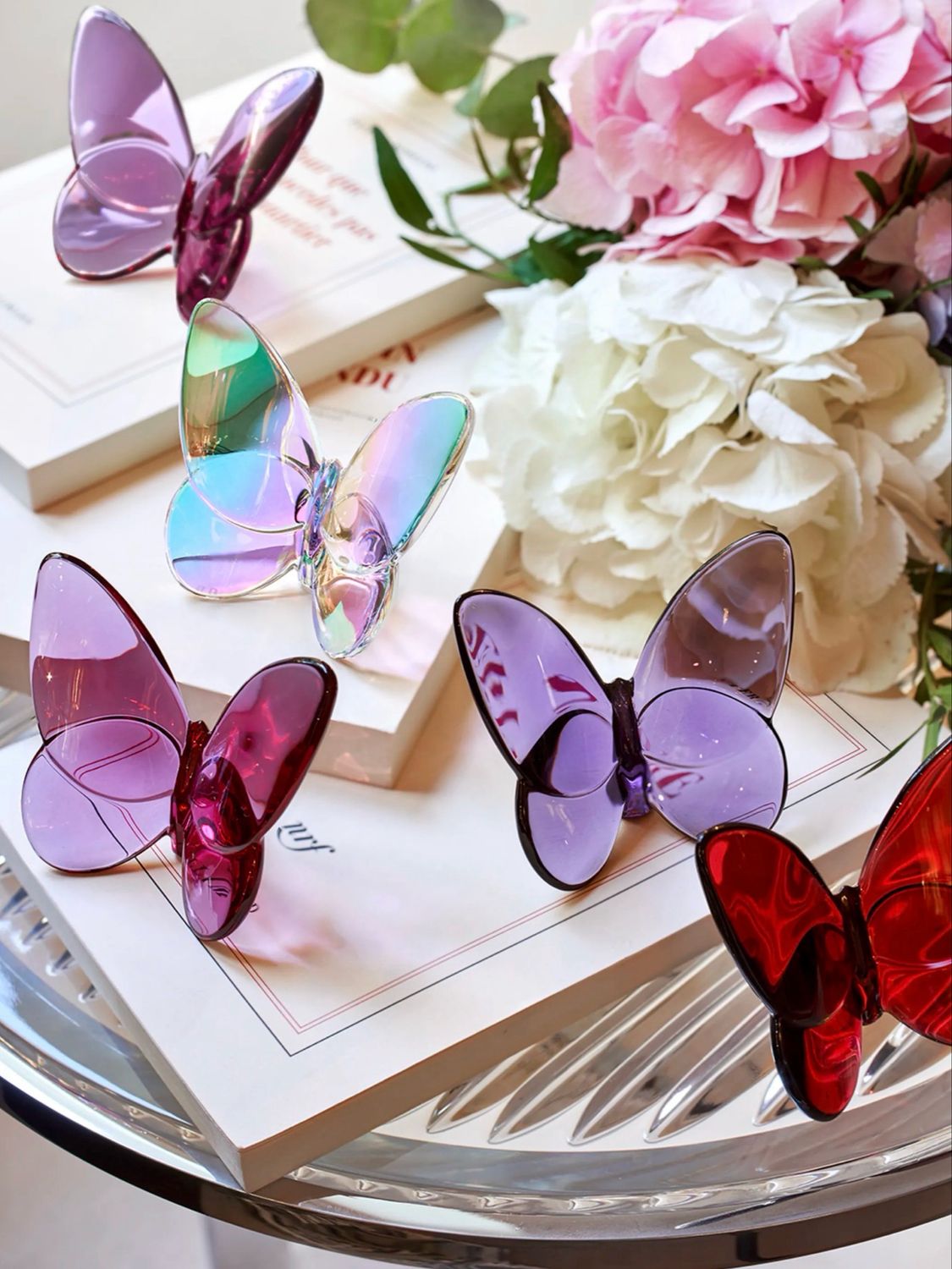 Baccarat Crystal Purple Butterfly