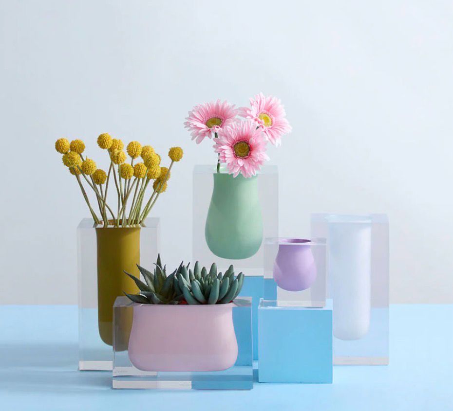 Jonathan Adler Mini Scoop Lavendar Vase