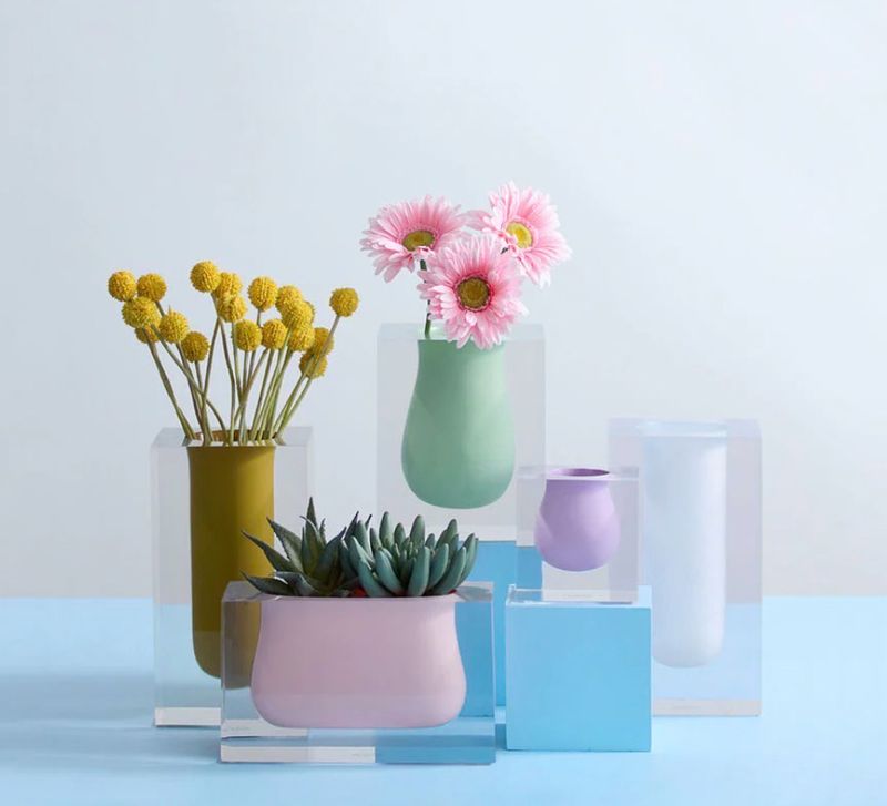 Jonathan Adler Mini Scoop Lavendar Vase