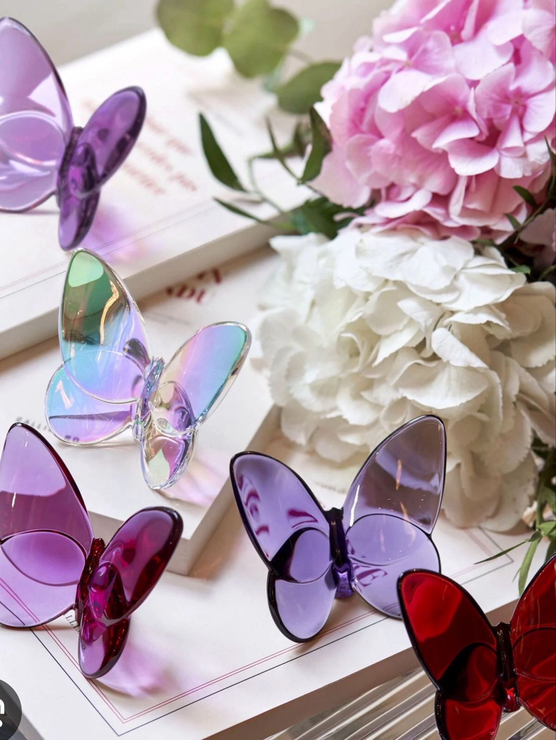 Baccarat Butterfly Iridescent Baccarat Butterfly Iridescent