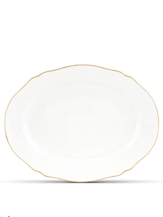 Ginori Corona Gold Large Oval Platter