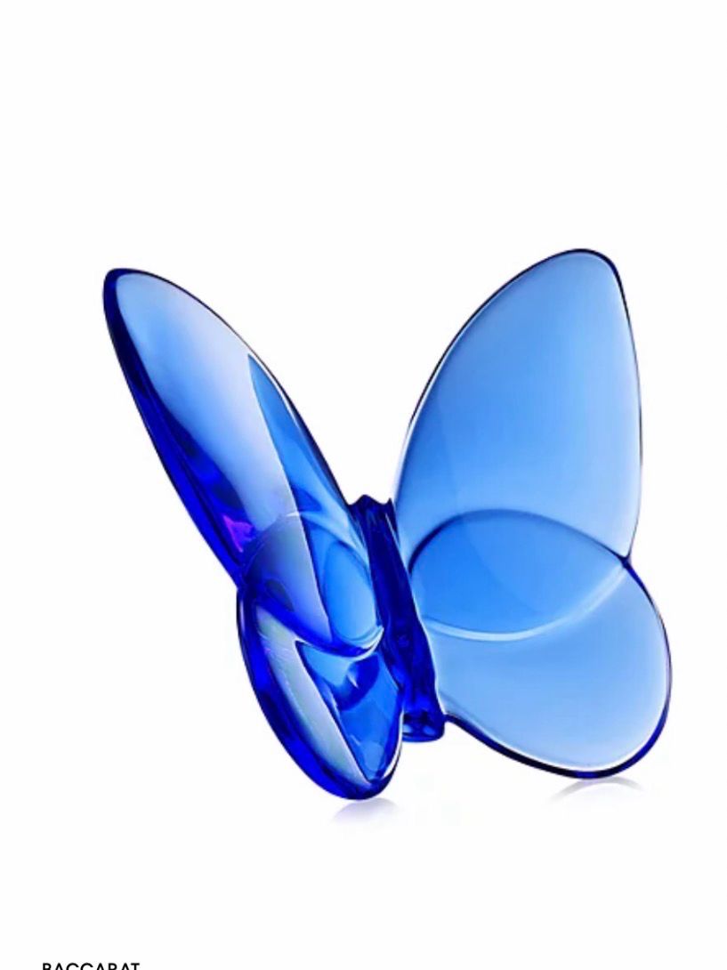 Baccarat Crystal Blue Butterfly Baccarat Crystal Blue Butterfly