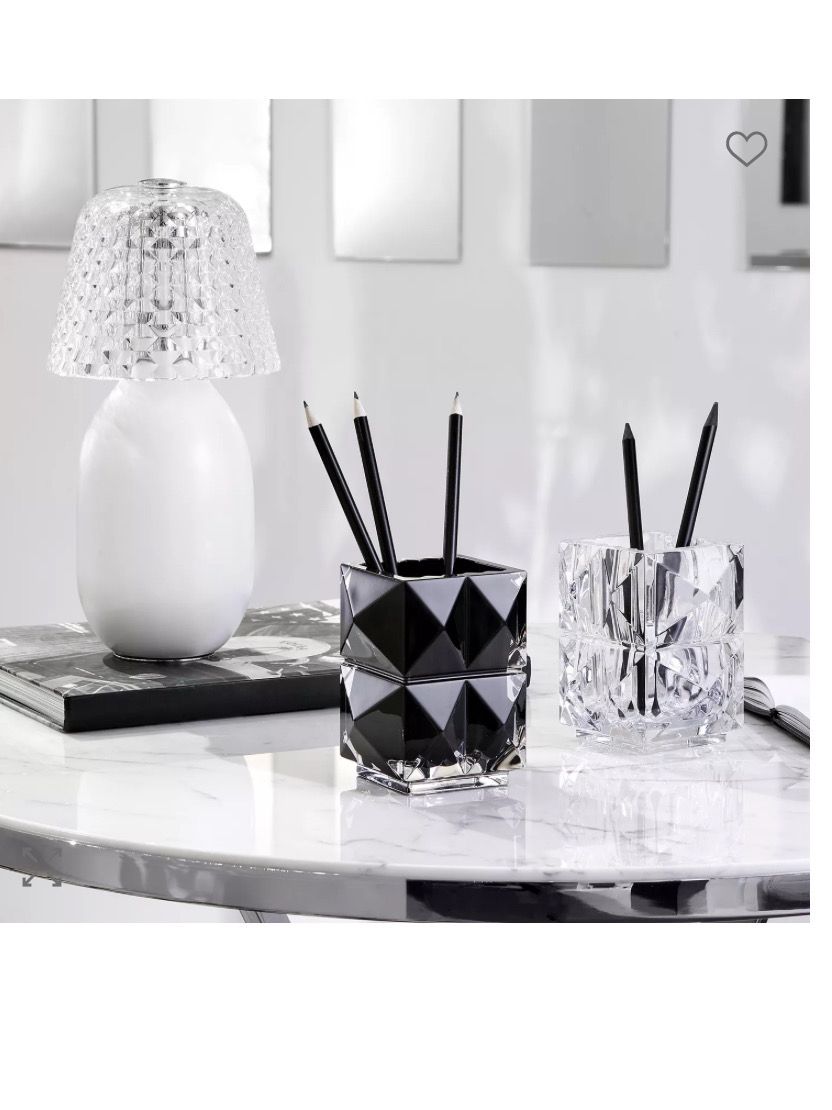 Baccarat Crystal Pencil Vase Black Baccarat Crystal Pencil Vase Black
