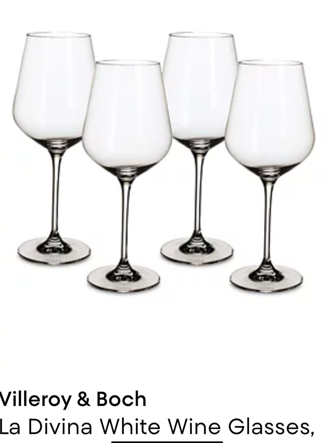 Villeroy And Boch La Devine White Wine Goblets Needs 12 Villeroy And Boch La Devine White Wine Goblets Needs 12
