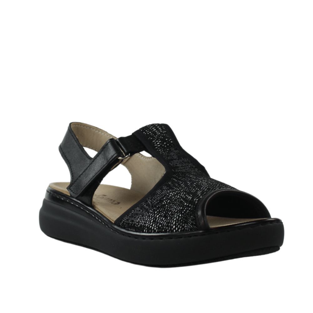 Calzafarma sandalias ancho especial negras.25vcf1-36