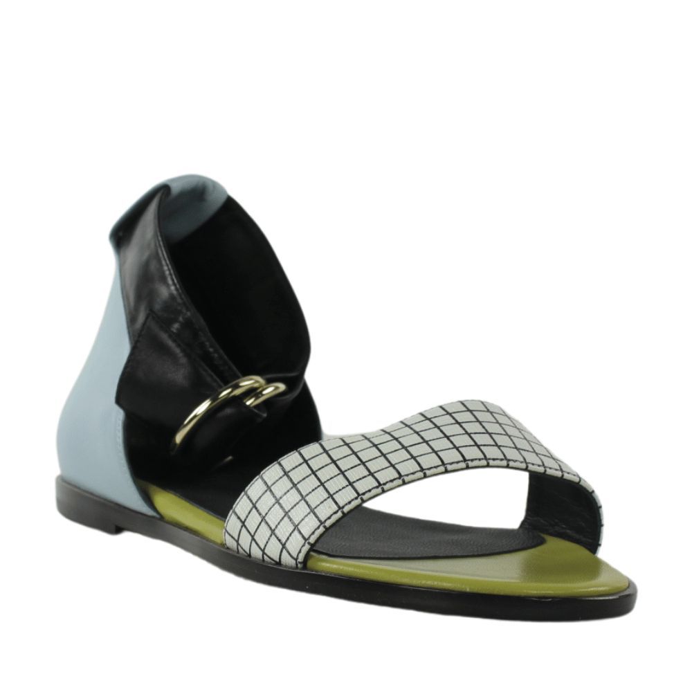 Megumi Ochi sandalias multicolor de piel planas.25vjp7