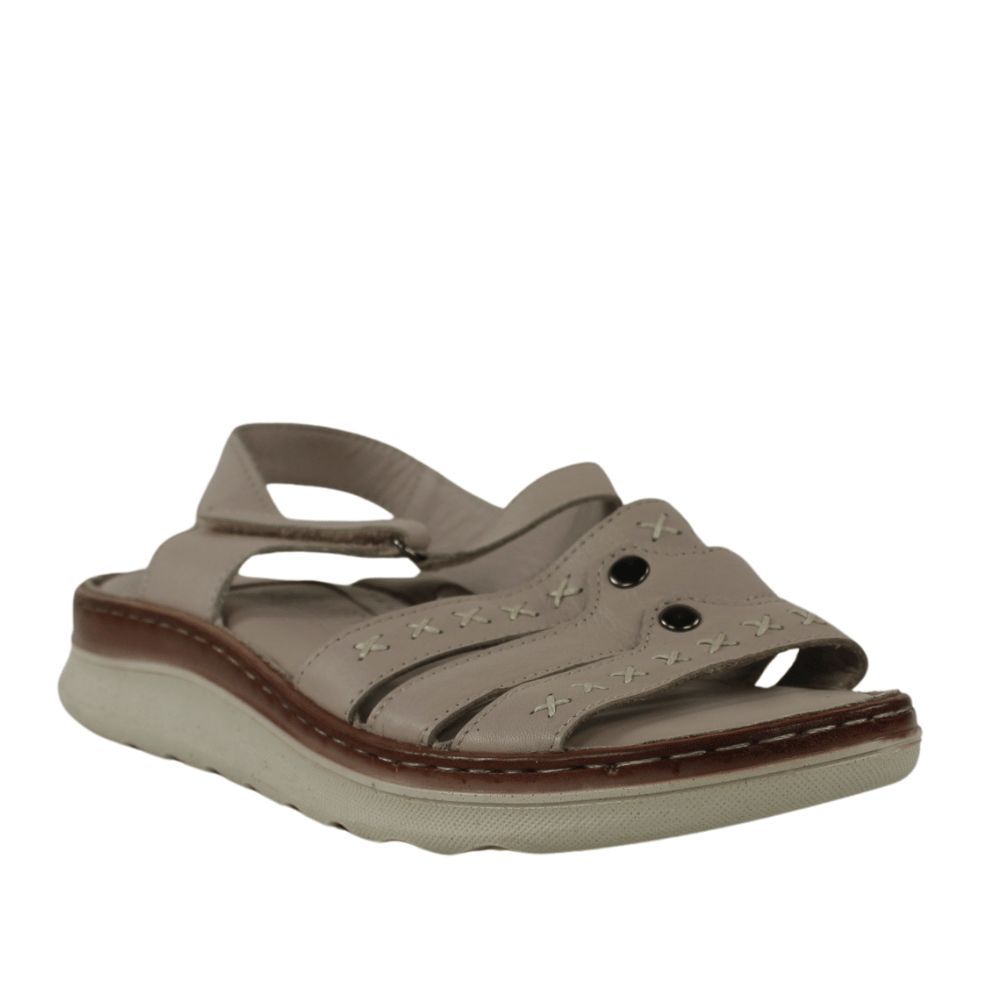 Carmela sandalias de piel con cuña baja confortables.25vc22-ap