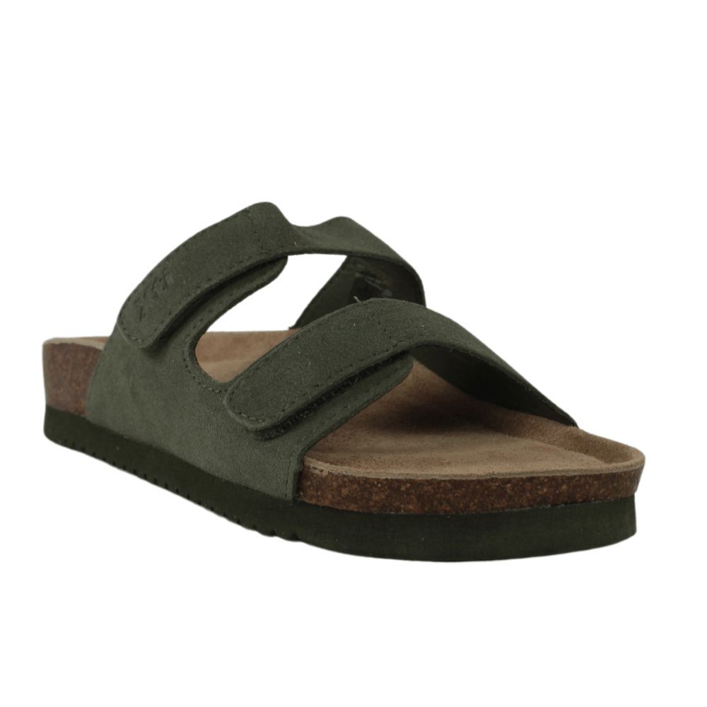Xti zapatillas bio destalonadas piel verde.24vcs24-ap