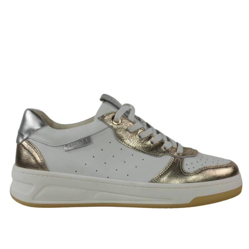 Carmela zapatillas blancas de piel alta calidad.25vcd4-ap