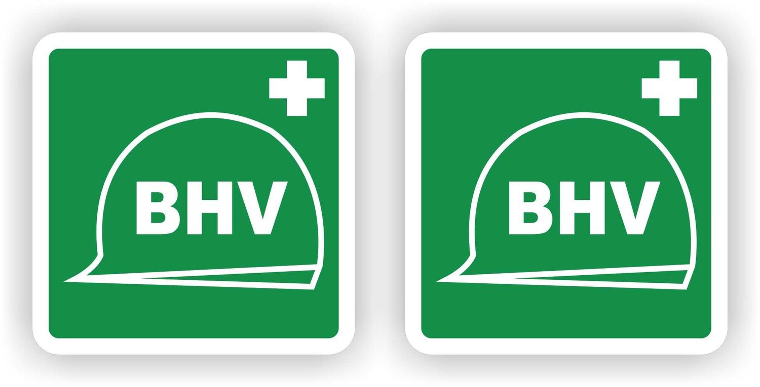 Duidelijke BHV-stickers