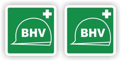 Duidelijke BHV-stickers