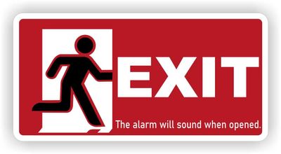Exit Deur Sticker