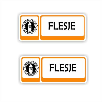 Statiegeld  Flesje inleveren set 2 stuks M