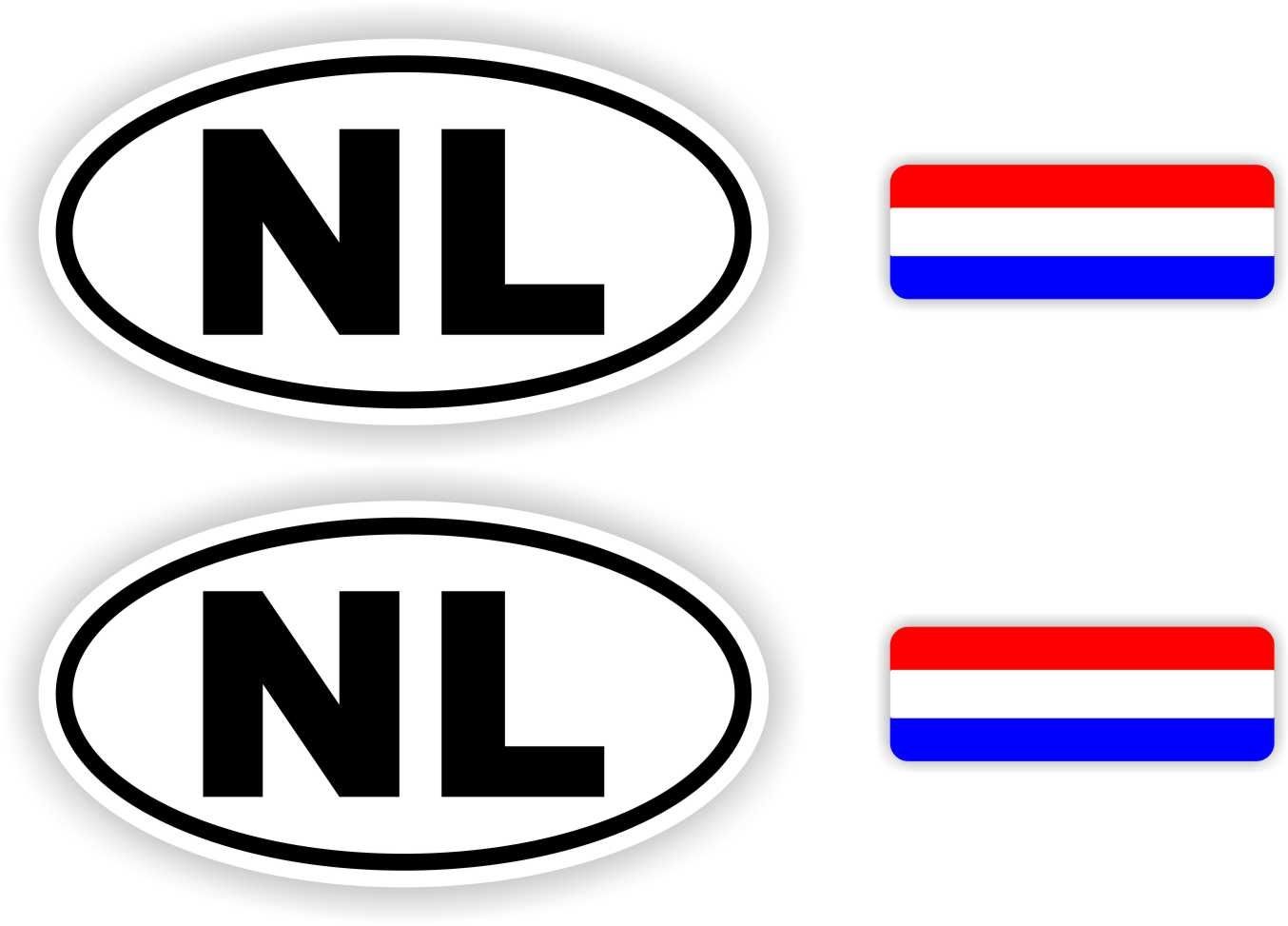 NL, Nederland auto stickers