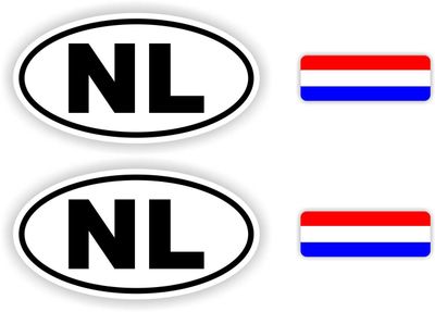 NL, Nederland auto stickers