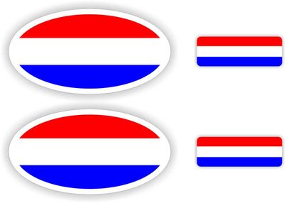 Nederlandse vlag, auto stickers.